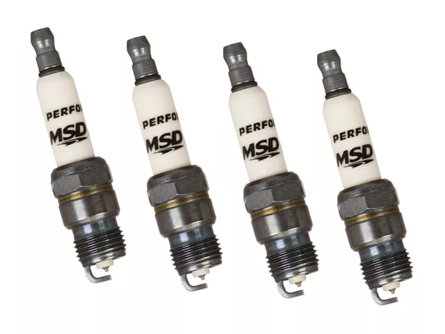 MSD Iridium Tip Spark Plugs; Set of Four (1995 Mustang Cobra R)