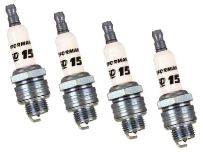 MSD Iridium Tip Spark Plugs; Set of Four (79-82 Mustang)