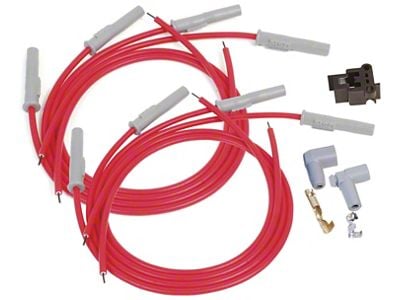 MSD Super Conductor Spark Plug Wire Set; Red (1995 Mustang Cobra R)