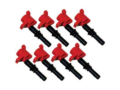 MSD 3-Value Blaster Coil Packs; Red (05-08 Mustang GT)