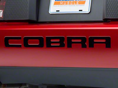 Bumper Insert Letters; Black (96-98 Mustang Cobra; 2001 Mustang Cobra)