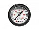 Grams Performance 0-120 PSI Fuel Pressure Gauge; White (Universal; Some Adaptation May Be Required)