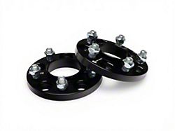 0.59-Inch 5-Lug Wheel Spacers; Black; Set of Four (15-26 Mustang)