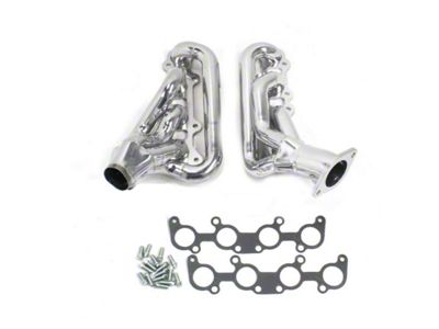 JBA 1-3/4-Inch Shorty Headers; Silver Ceramic (15-23 Mustang GT)