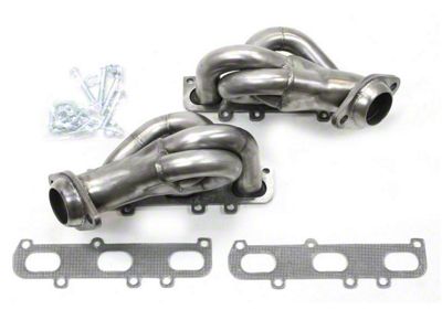 JBA 1-5/8-Inch Shorty Headers; Natural (11-17 Mustang V6)