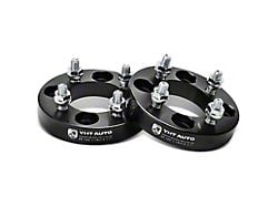 1-Inch 4-Lug Wheel Adapters; 4x108 to 4x100; Black; Set of Two (79-93 Mustang)