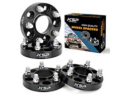 1-Inch Hubcentric Pro Billet Wheel Spacers; Black (15-24 Mustang)