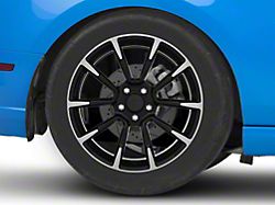 11/12 GT/CS Style Gloss Black Machined Wheel; Rear Only; 19x10; 48mm Offset (10-14 Mustang)