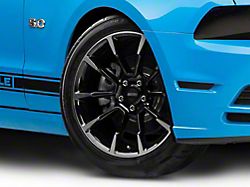 11/12 GT/CS Style Gloss Black Machined Wheel; 19x8.5 (10-14 Mustang)