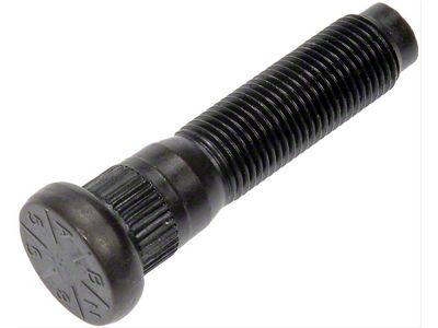 1/2-20 Serrated Wheel Stud; 0.618-Inch Knurl; 1-13/16-Inch Length (79-93 Mustang)