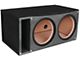 12-Inch Dual Vented d Slammer Carbon Fiber Black Subwoofer Enclosure (Universal; Some Adaptation May Be Required)