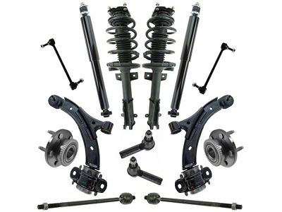 14-Piece Steering, Suspension and Drivetrain Kit (11-14 Mustang GT, V6)