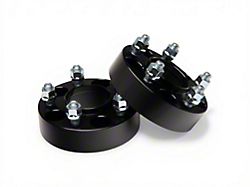 1.50-Inch 5-Lug Wheel Spacers; Black; Set of Two (94-14 Mustang)