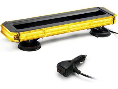 18-Inch 150-LED Rooftop Emergency Strobe Light Bar with Control Panel and Magnetic Base (Universal; Some Adaptation May Be Required)