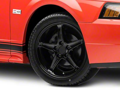 1995 Cobra R Style Gloss Black Wheel; 17x9 (99-04 Mustang)