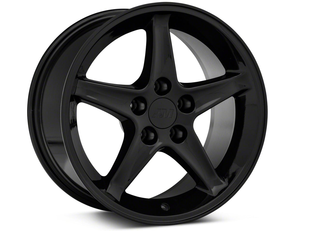 1995 Cobra R Rims Mustang 1995 Cobra R Style Gloss Black Wheel; 17x9; 24mm Offset (99-04 ...