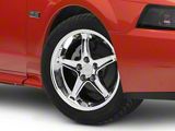 1995 Cobra R Style Chrome Wheel; 17x9; 24mm Offset (99-04 Mustang)