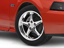 1995 Cobra R Style Chrome Wheel; 17x9 (99-04 Mustang)