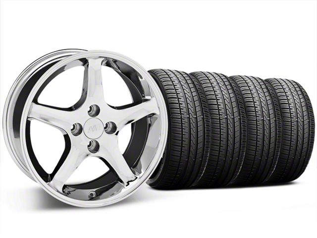 1995 Cobra R Rims Mustang 1995 Cobra R Style Chrome Wheel and Falken Azenis FK510 ...