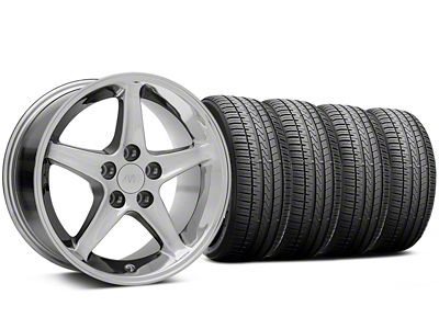 17x9 1995 Cobra R Style Wheel & Falken High Performance Azenis FK510 Tire Package (94-98 Mustang)