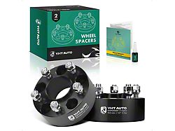 2-Inch 5-Lug Wheel Spacers; Black; Set of Two (94-14 Mustang)
