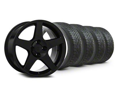17x9 2003 Cobra Style Wheel & NITTO All-Season Motivo Tire Package (87-93 Mustang, Excluding Cobra)