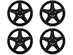 2003 Cobra Style Gloss Black 4-Wheel Kit; 17x9; 26mm Offset (99-04 Mustang)