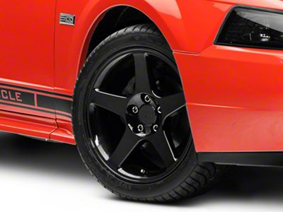 2003 Cobra Style Black Wheel; 17x9; 26mm Offset (99-04 Mustang)
