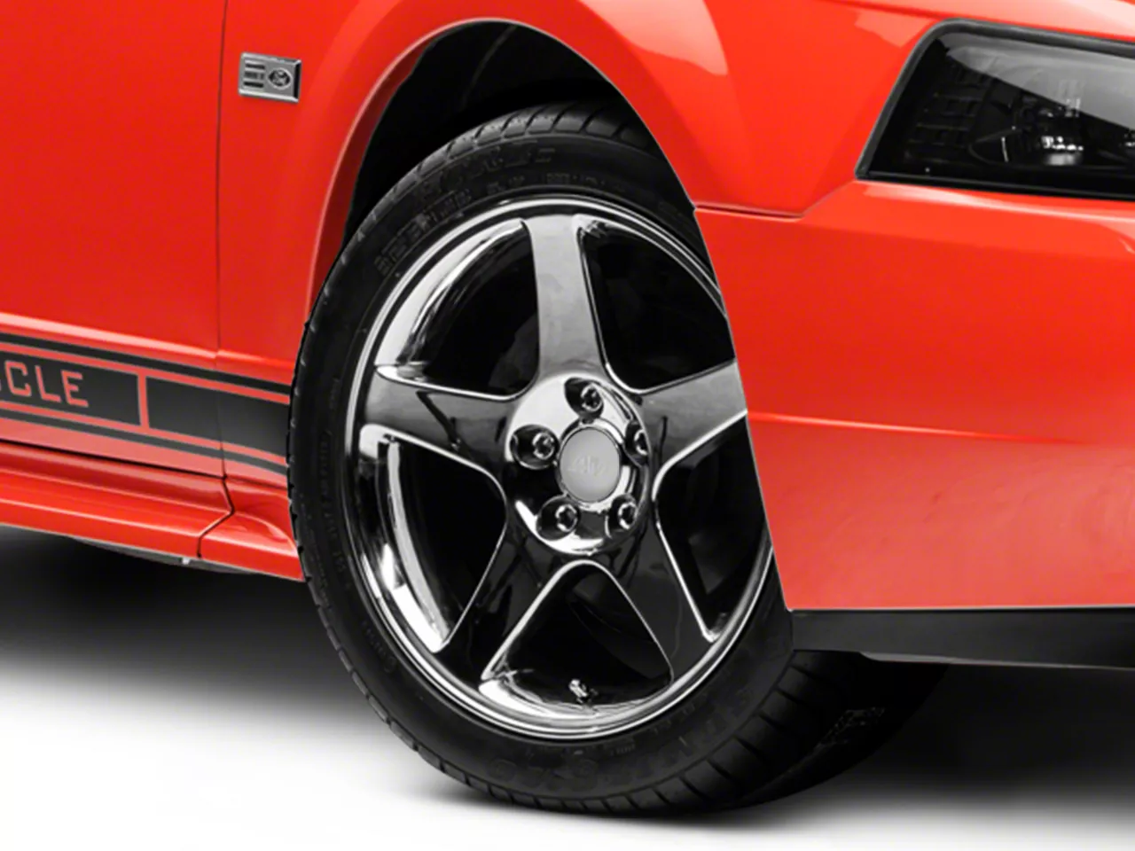 Mustang 2003 Cobra Style Chrome Wheel 17x9 26mm Offset 99 04 Mustang Free Shipping