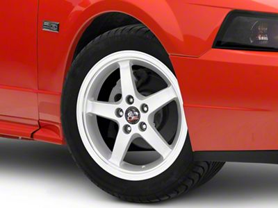 Copperhead 2003 Cobra Style Silver Machined Wheel; 17x9; 24mm Offset (99-04 Mustang)