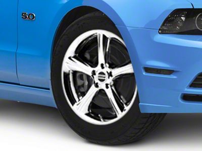 2010 GT Premium Style Chrome Wheel; 18x9 (10-14 Mustang GT w/o Performance Pack, V6)