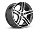 2010 GT500 Style Gloss Black Machined Wheel; 18x9 (99-04 Mustang)