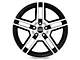 2010 GT500 Style Gloss Black Machined Wheel; 19x8.5 (10-14 Mustang)