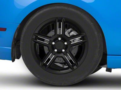 2010 GT500 Style Black Wheel; Rear Only; 18x10; 45mm Offset (10-14 Mustang, Excluding 13-14 GT500)