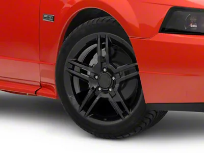 2010 GT500 Style Black Wheel; 18x9; 30mm Offset (99-04 Mustang)