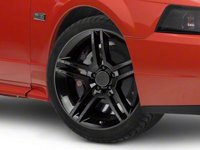 2010 GT500 Style Black Wheel; 19x8.5; 30mm Offset (99-04 Mustang)