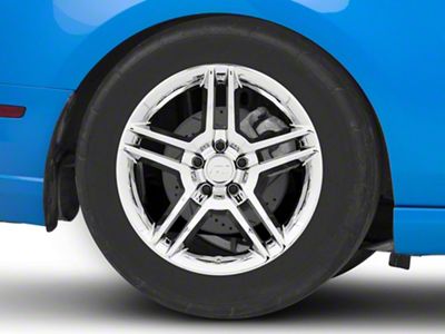 2010 GT500 Style Chrome Wheel; Rear Only; 18x10; 45mm Offset (10-14 Mustang, Excluding 13-14 GT500)