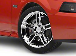 2010 GT500 Style Chrome Wheel; 18x9; 30mm Offset (99-04 Mustang)