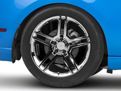 2010 GT500 Style Chrome Wheel; Rear Only; 19x10 (10-14 Mustang)