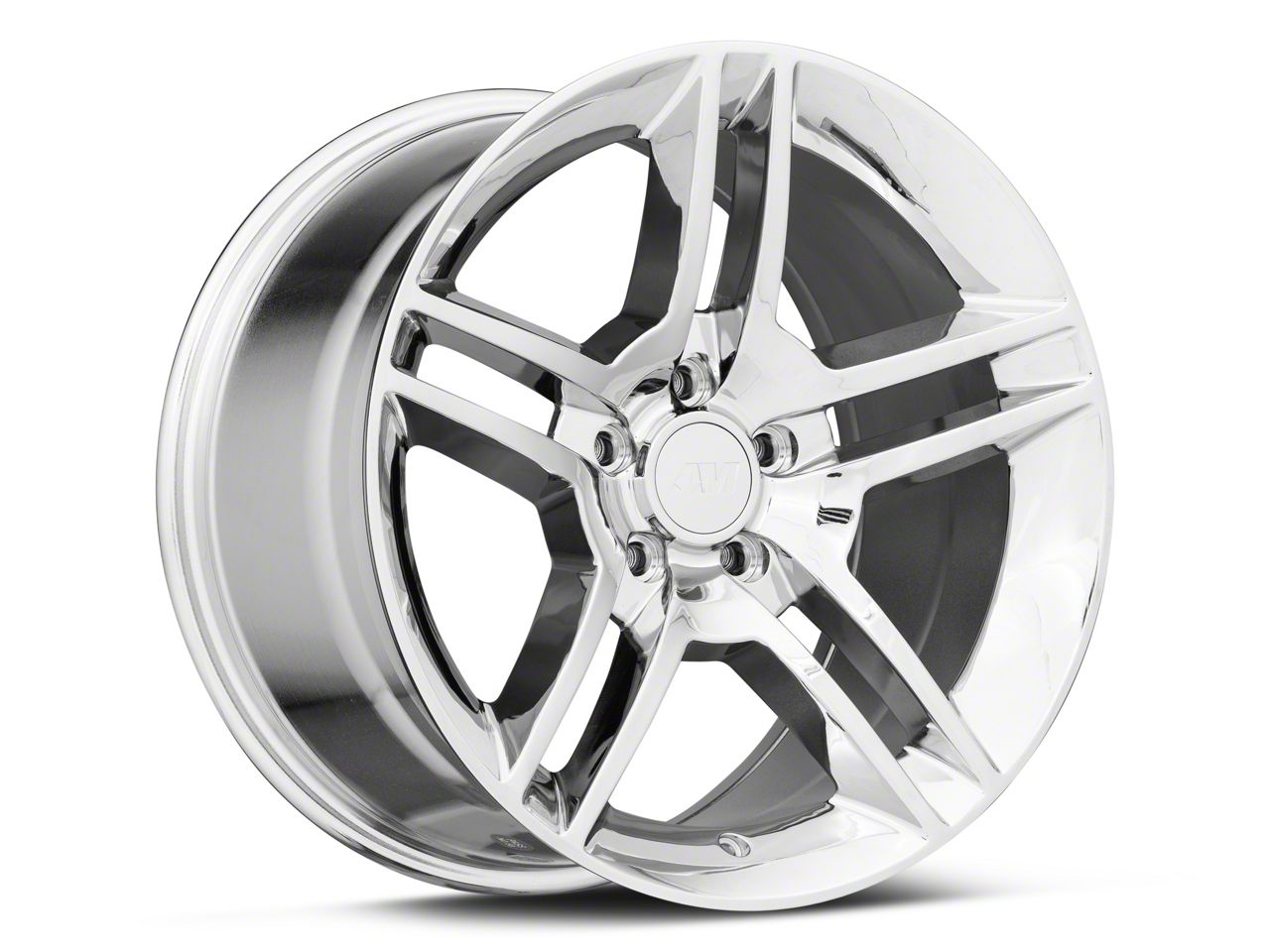 【ポイント10倍】 GT500 2010 Mustang Style Offset 30mm 19x8.5; Wheel; Chrome ホビーラジコン