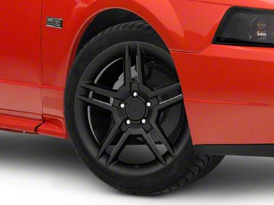 2010 GT500 Style Matte Black Wheel; 18x9; 30mm Offset (99-04 Mustang)