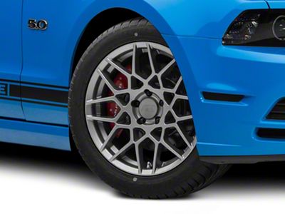 2013 GT500 Style Charcoal Wheel; 18x9 (10-14 Mustang GT w/o Performance Pack, V6)