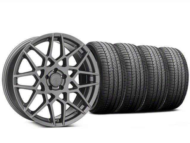 2013 GT500 Style Charcoal Wheel and Falken Azenis FK510 Performance Tire Kit; 20x8.5 (05-14 Mustang)