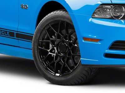 2013 GT500 Style Gloss Black Wheel; 18x9; 30mm Offset (10-14 Mustang GT w/o Performance Pack, V6)