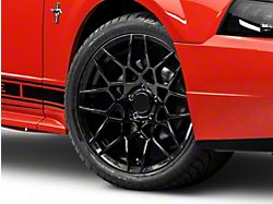 2013 GT500 Style Gloss Black Wheel; 18x9; 30mm Offset (99-04 Mustang)