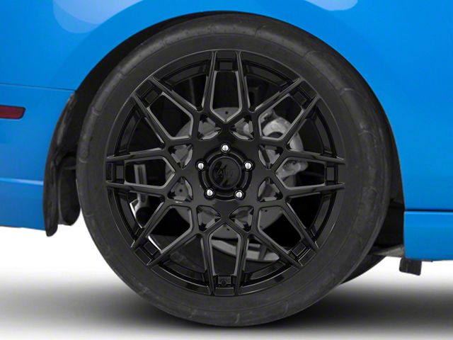 2013 GT500 Style Gloss Black Wheel; Rear Only; 20x10 (10-14 Mustang)