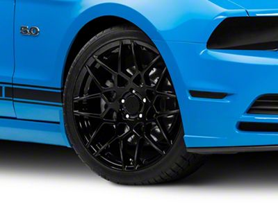 2013 GT500 Style Gloss Black Wheel; 20x8.5 (10-14 Mustang)