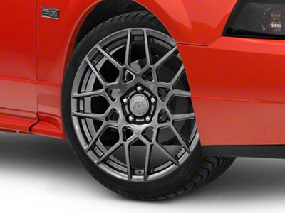 2013 GT500 Style Hyper Dark Wheel; 19x8.5; 30mm Offset (99-04 Mustang)