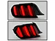 2015 OE Style LED Sequential Tail Light; Black Housing; Red Lens; Driver Side (15-23 Mustang)