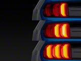 2015 OE Style LED Sequential Tail Light; Black Housing; Red Lens; Passenger Side (15-23 Mustang)
